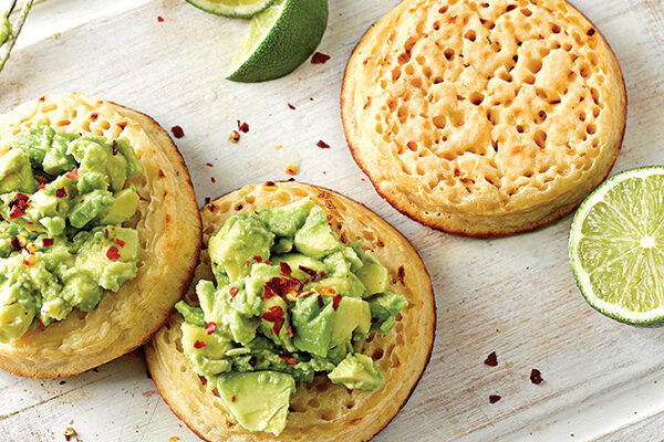 Warburtons Gluten Free Crumpets with Smashed Avocado