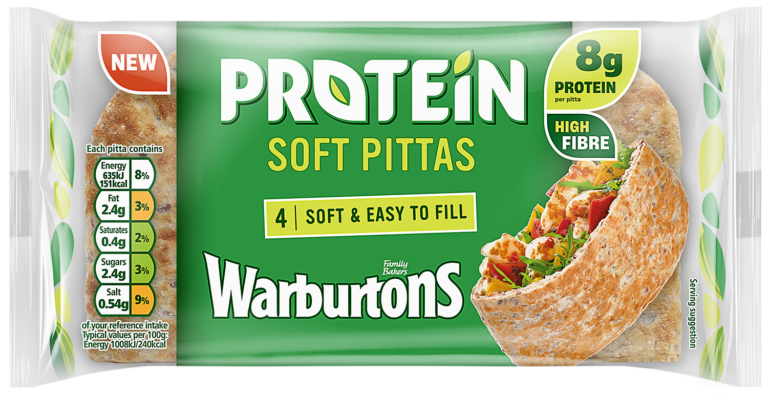 Soft protein pitta